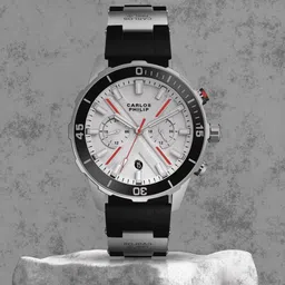 CARLOS PHILIP Men Brass Dial & Straps Analogue Watch S02679-5-image-12