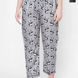 FashionRack Women Pack Of 2 Printed Mid-Rise Lounge Pants-picture-48