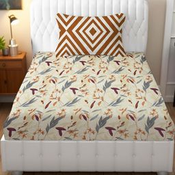 IVAZA Maroon Polyester 380 TC Bedsheets-image-99