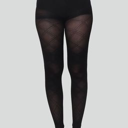 GLAMORAS Women High Waist Patterned Pantyhose Semi Sheer Stockings-picture-18