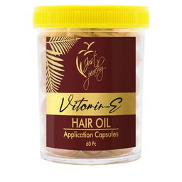 Just Peachy Vitamin E & Aloe Vera Hair Oil Capsules For Dry & Damaged Hair- 60 Capsules-83