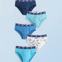 Honeyhap Boys Printed 5 Pcs Mid-Rise Briefs 16071656-47