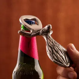 GIBOX Antique Stag Bottle Opener Tool Pack of 2 Silver Finish Wine Barware Accessory Beer Cap Remover-picture-25