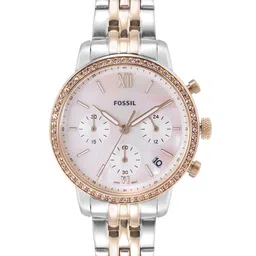 Fossil Women Pink Dial & Silver Toned Analogue Chronograph Watch ES5216-picture-13