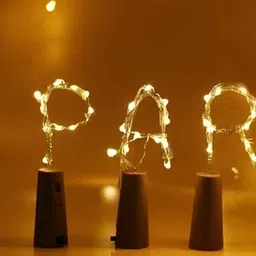 ENORMITY Yellow Rice Shape String Lights image 1