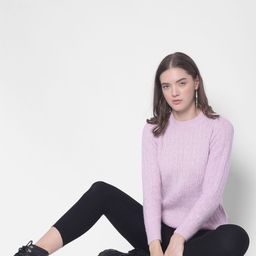 Crimsoune Club Cable Knit Acrylic Pullover Sweater-image-33