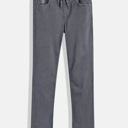 U.S. Polo Assn. Kids Boys Charcoal Grey Relaxed Fit Mid-Rise Clean Look Stretchable Jeans-image-98