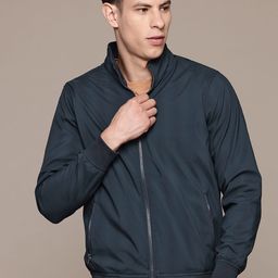 The Roadster Lifestyle Co. Mock Collar Padded Jacket-32
