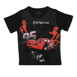 Disney by Wear Your Mind Boys Black Printed Round Neck T-shirt-picture-49