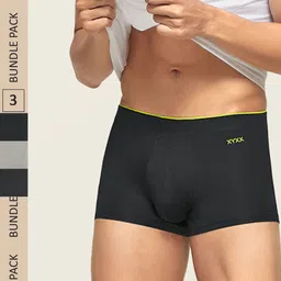 XYXX Men Pack of 3  Uno IntelliSoft Micro Modal Trunks XYTRNK3PCKN52-picture-21