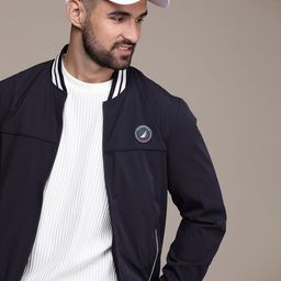 Nautica Men Solid Varsity Jacket-picture-39