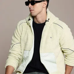 The Roadster Lifestyle Co. Hooded Sherpa Jacket-image-87