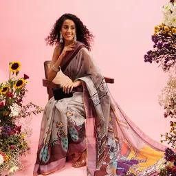Madhubani Printed Ready To Wear Saree-picture-21
