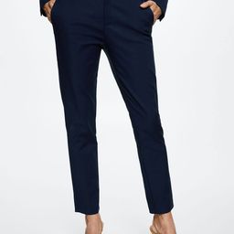 MANGO Women Navy Blue Skinny Fit Sustainable Chinos-picture-50