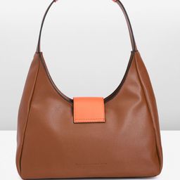 French Connection Abstract Textured Structured Hobo Bag image 3