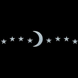 Comet Busters Star & Moon Shaped Bindis - White image 3