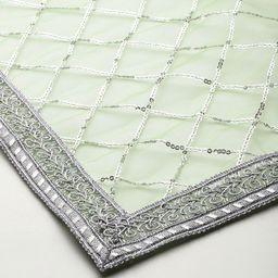 flaher Embroidered Sequinned Net Dupatta image 4