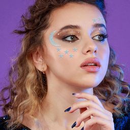 Comet Busters Star & Moon Shaped Bindis - White image 2