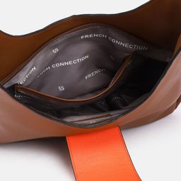 French Connection Abstract Textured Structured Hobo Bag image 5