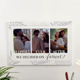Personalized Happily Ever After Wedding Photo Frame-image-8