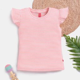 Here&Now X Game Begins Striped Cap Sleeve Top-image-34
