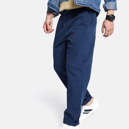 The Roadster Lifestyle Co. Men Blue MCW Nostalgic Back to School Work To Lounge Trousers-image-81
