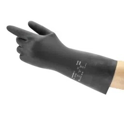 Ansell AlphaTec 29-500 Black Natural Rubber Latex Chemical Resistant Work Gloves Size 7 Latex, 29500070-picture-25