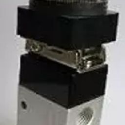 Akari MSV86522PB 6.35 mm (1/4 inch) 5/2 Way Round Button Manual Valve image 1