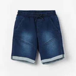 Fame Forever by Lifestyle Boys Dark Blue Shorts-image-43