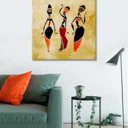 999store Beige Beautiful Dancing Lady Wall Painting-13