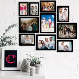 eCraftIndia Memory Black Collage Photoframes - Set of 10-20