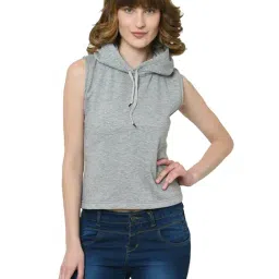 Vimal Jonney Silver Solid Regular Fit Hoodie-5