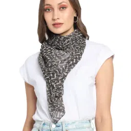 Trend Arrest Black Printed Scarf-picture-18