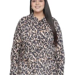 Oxolloxo Brown Printed Shirt-image-24