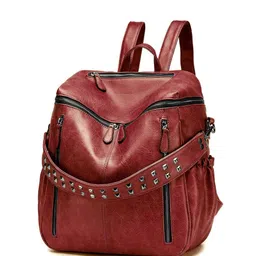 K.B.SALES Women Textured Compression Straps Backpack-32