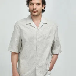 Rare Rabbit Khaki Oversized Embroidered Shirt-picture-32