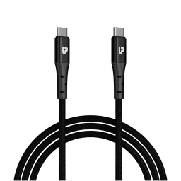 Ultraprolink UL1108 Zoom 100W Fast Charging Cable, USB Type C to C PD with 1.5m Long (Black) image 1