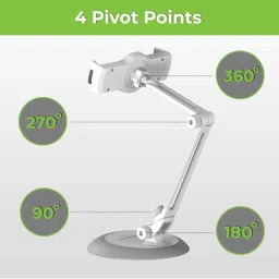 UltraProlink UM1085WHT Heavy Duty Table Top Stand for Tablets & Phones (White) image 4