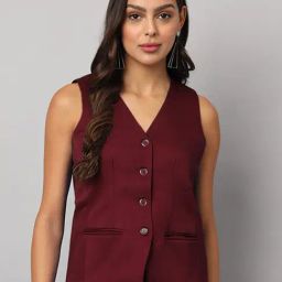 BRINNS Burgundy Waistcoat-image-32