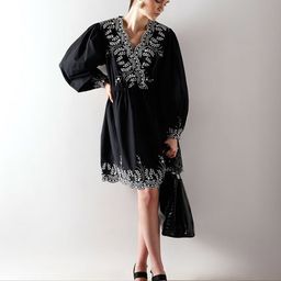 Vero Moda Women Pure Cotton Cuffed Sleeve Fit & Flare Mini Dress-image-71