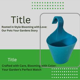 go hooked Hook Railing Planter Hanging Pots for Plant image 3