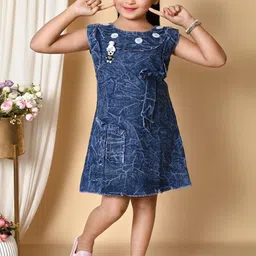 jy traders Girls Navy Blue Dresses-image-66