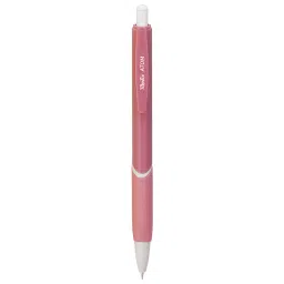 Montex Atom Ball Pen Black Ink Color & Pink and White Body Color-1