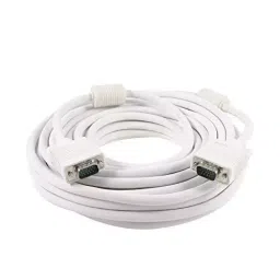 Sii 15 Pin Male to Male 10 m VGA Cable (White)-35