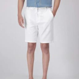 Rare Rabbit White Relaxed Fit Solid Shorts-image-57