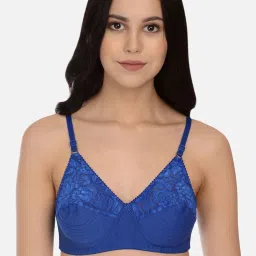 Mod & Shy Blue Non Wired Non Padded Full Coverage Bra image 1