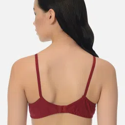 Mod & Shy Maroon Non Wired Non Padded Full Coverage Bra image 2