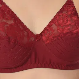 Mod & Shy Maroon Non Wired Non Padded Full Coverage Bra image 4