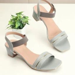 Iconics Women's Grey Ankle Strap Sandals-image-15