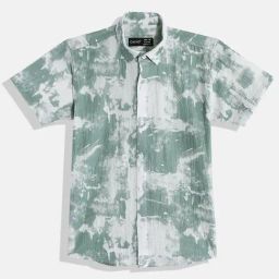 Cavio Boys Green Cotton Over Dyed Shirts-image-57